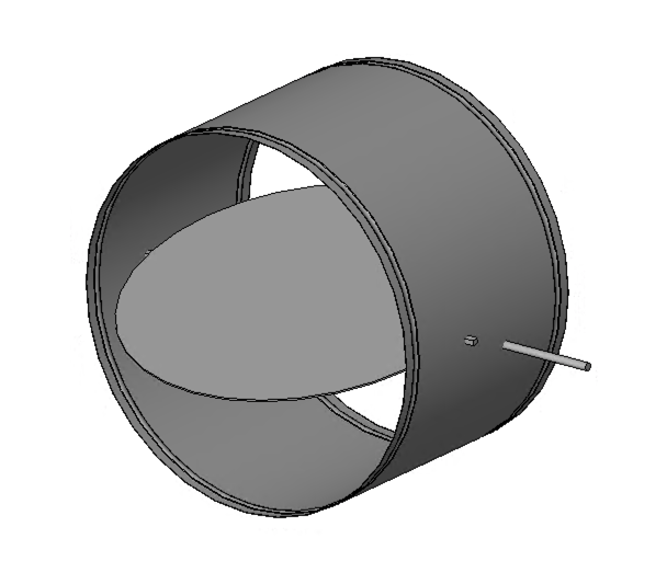 True Round Fire Damper - Dynamic or Static 1-1/2 Hour